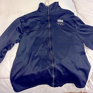 Authentic olympic zip up jacket. Size L.